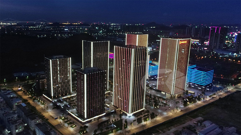 大樓夜景亮化工程實拍圖